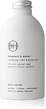 Парфумерія, косметика Bath House Bergamot & Amber Cleansing Hair & Body Wash - Гель для душу