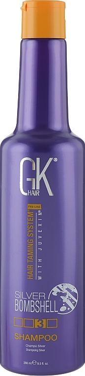 УЦІНКА Срібний шампунь для освітленого волосся - GKhair Silver Shampoo * — фото N1