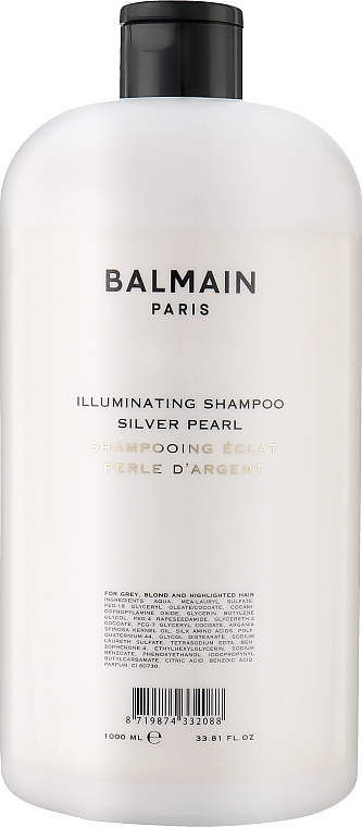 Шампунь для світлого і сивого волосся - Balmain Paris Hair Couture Illuminating Shampoo Silver Pearl — фото N3