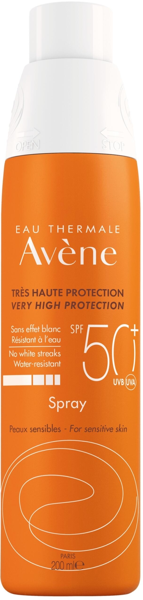 Солнцезащитный спрей - Avene Eau Thermale Sun Very High Protection Spray SPF50 — фото 200ml