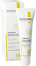 Духи, Парфюмерия, косметика Солнцезащитный крем для лица с SPF50+ - Dermina Sunlina Unifying Mineral Sun Cream SPF50+