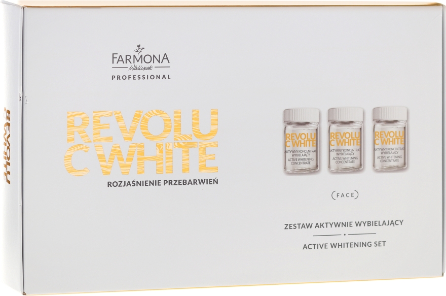 Набор - Farmona Professional Revolu C White Set (concentrate/10x5ml + mask/base/10x12ml + activator/10x2g) — фото N1