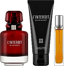 Духи, Парфюмерия, косметика Givenchy L'Interdit Rouge - Набор (edp/80ml + edp/mini/12.5ml + b/milk/75ml)