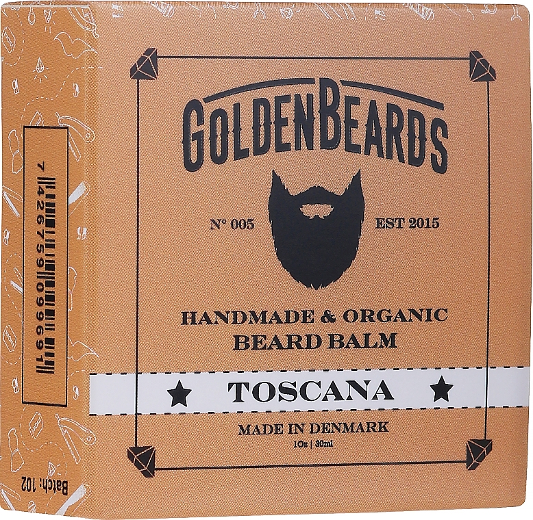 Бальзам для бороди "Toscana" - Golden Beards Beard Balm — фото N1