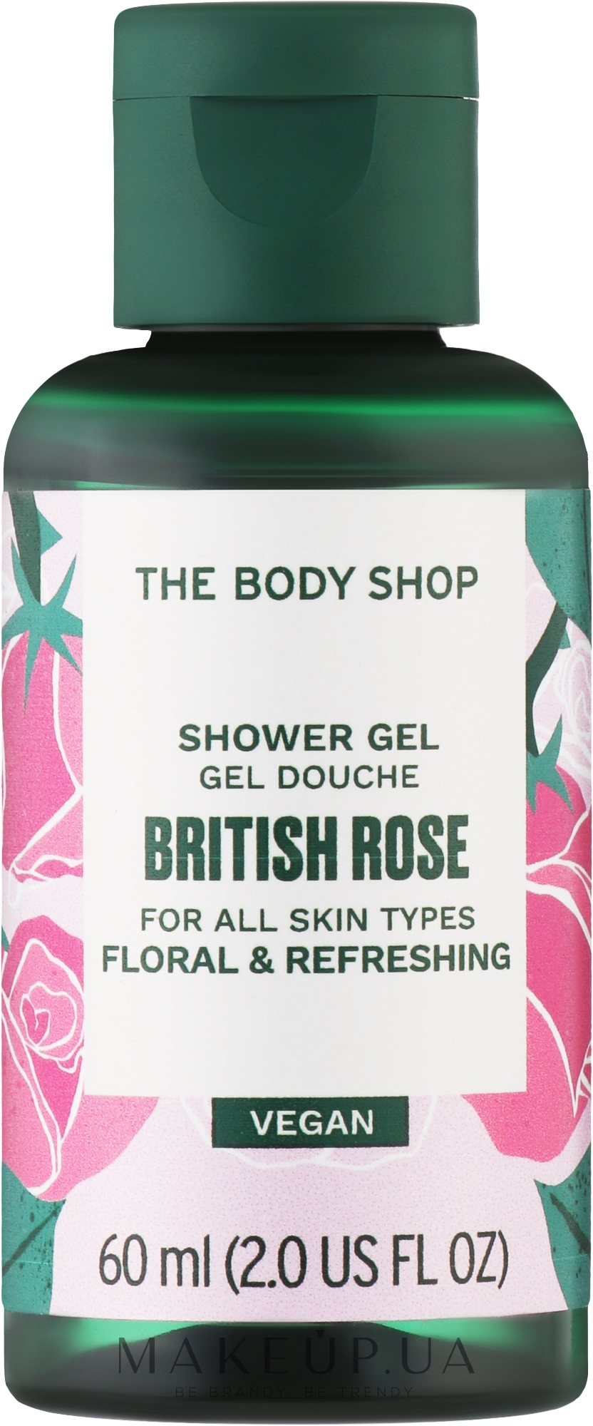 Гель для душу «Британська троянда» - The Body Shop British Rose Shower Gel Vegan — фото 60ml