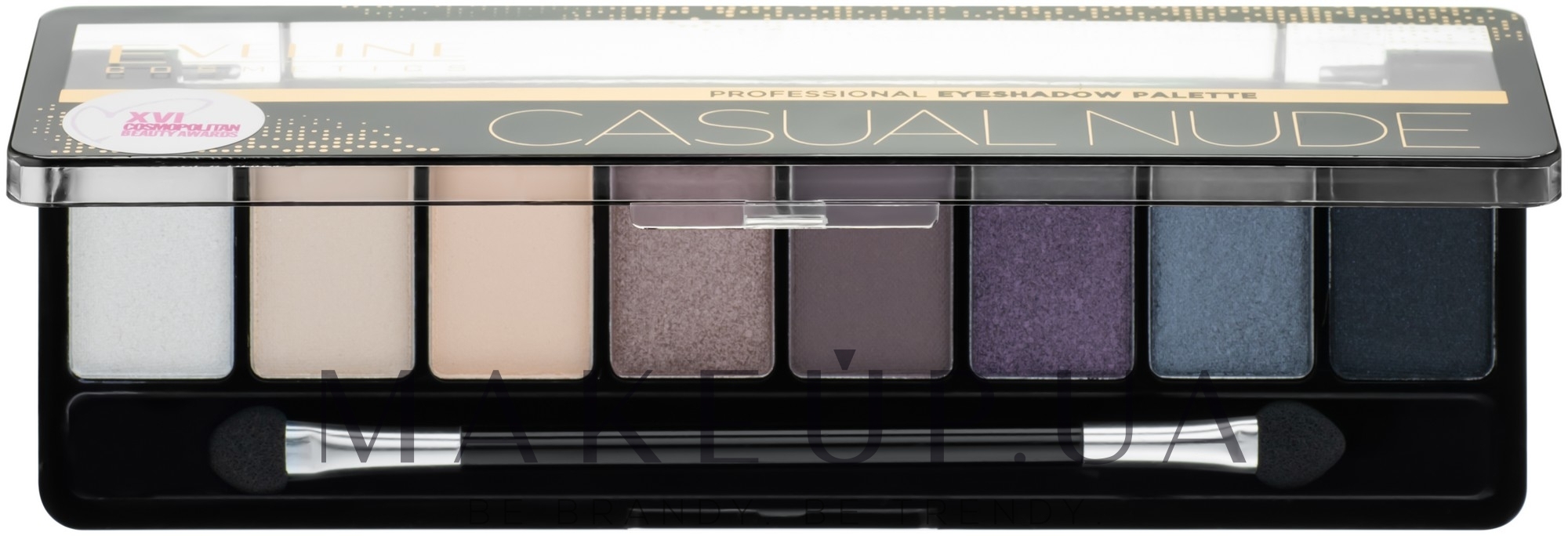 Палетка теней для век - Eveline Cosmetics Professional Eyeshadow Palette — фото 04 - Casual Nude