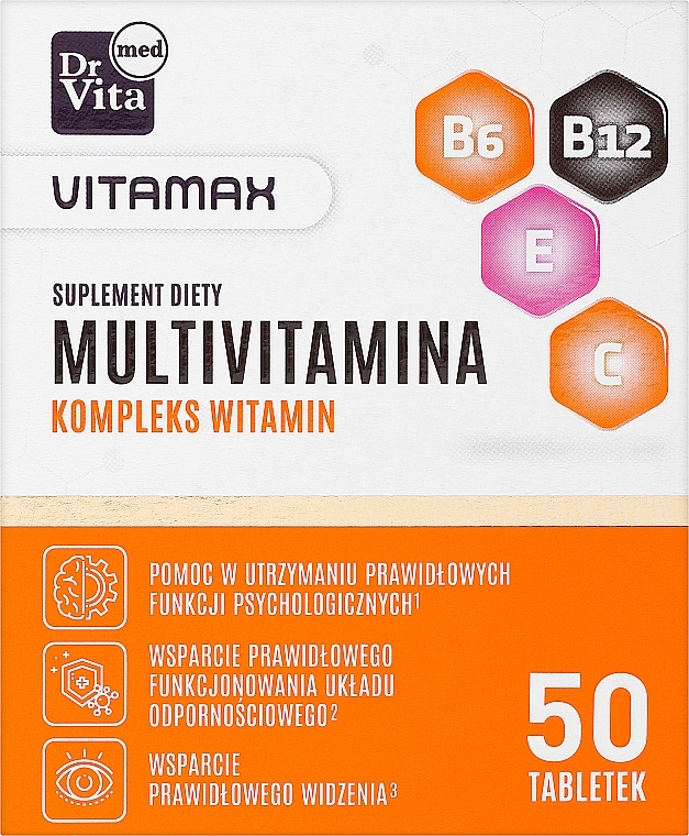 Добавка "Мультивитамины", в таблетках - Dr. Vita Multivitamin — фото N1