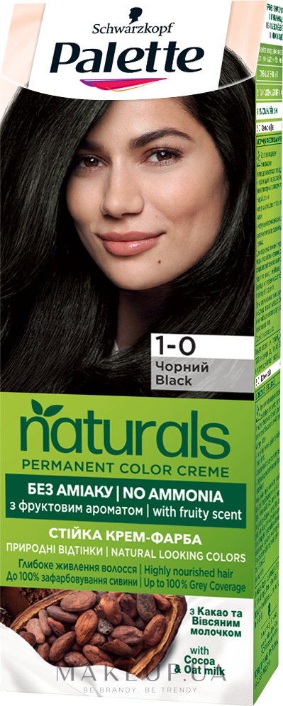 Крем-фарба для волосся без аміаку - Palette Naturals — фото 1-0 Черный