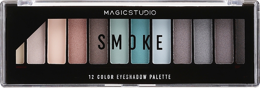 Палетка тіней для повік, smoke - Magic Studio 12 Eyeshadow Palette Versatile — фото N2