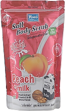 Скраб персиковый, для тела - Yoko Gold Spa Peach Milk Salt Body Scrub — фото N1