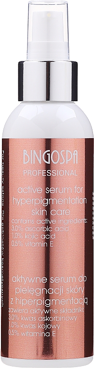 Активна сироватка для обличчя, з дозатором - BingoSpa Artline Active Serum Hyperpigmentation Skin — фото N1