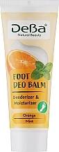 Бальзам для ніг "Orange & Mint" - DeBa Natural Beauty Foot Deo Balm — фото N1