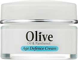 Парфумерія, косметика Крем для обличчя антивіковий, зміцнювальний, з пантенолом - Madis HerbOlive Face Age Defence Cream