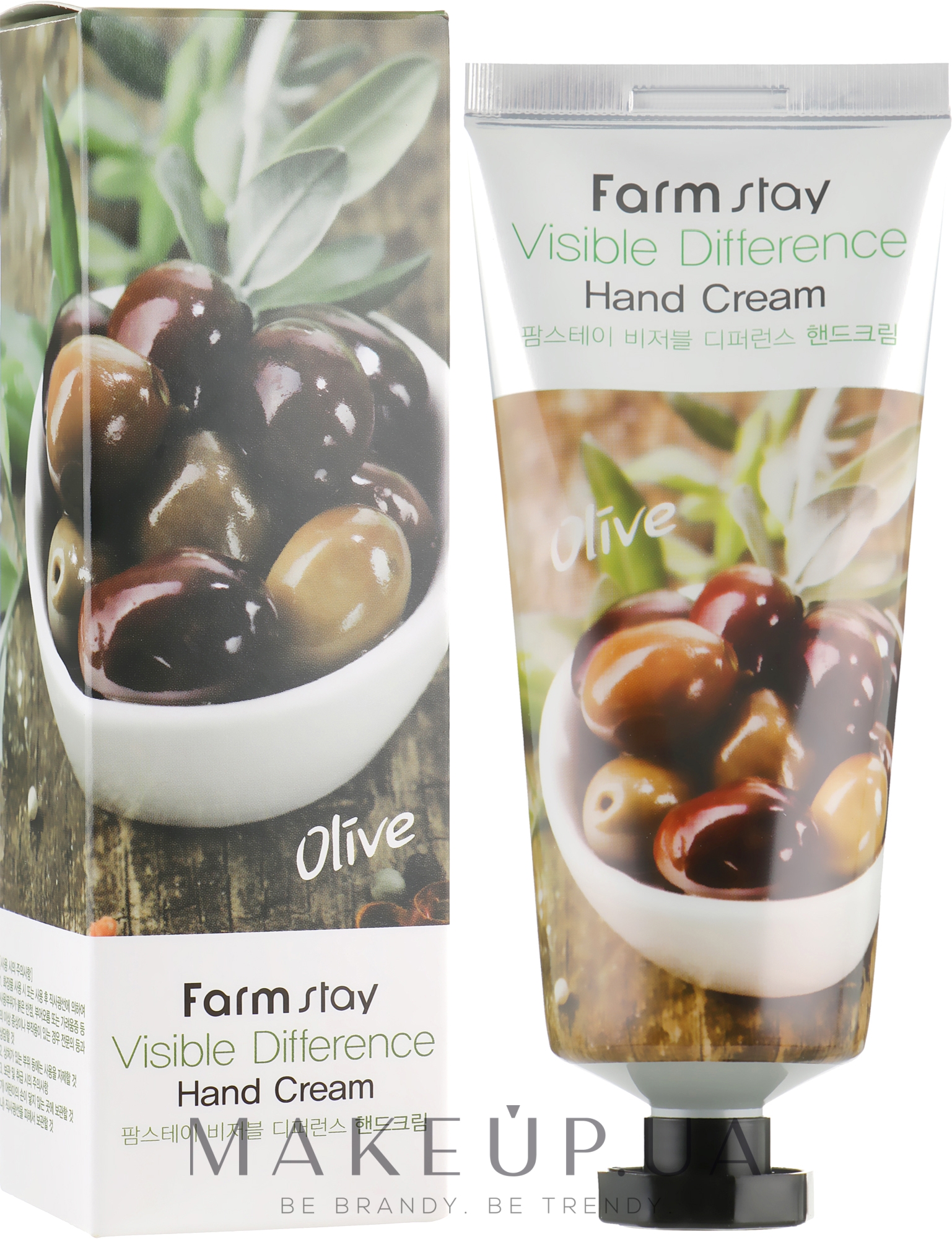 Крем для рук з екстрактом оливи - FarmStay Visible Difference Olive — фото 100ml