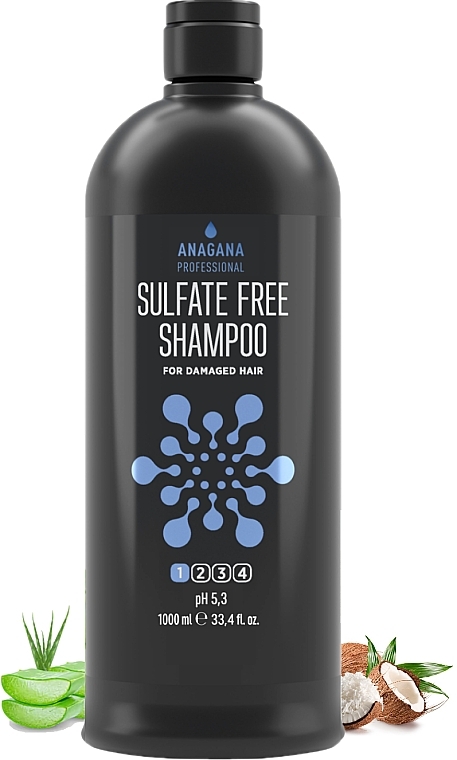 Безсульфатний шампунь для пошкодженого волосся - Anagana Professional Sulfate Free Shampoo — фото N5