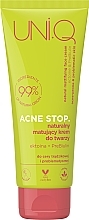 Натуральний матувальний крем для обличчя - UNI.Q Acne Stop Natural Mattifying Face Cream — фото N1