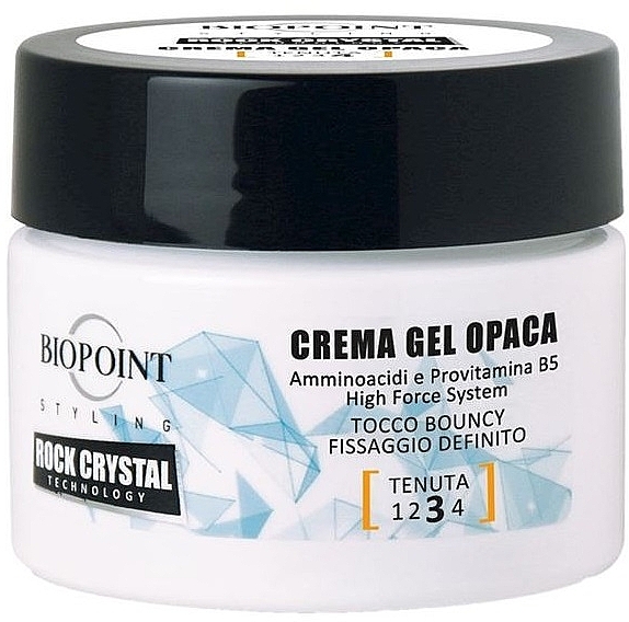 Матовий гель-крем для волосся - Biopoint Styling Rock Crystal Crema Gel Opaca — фото N1