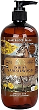 Парфумерія, косметика Гель для миття рук і тіла "Індійське сандалове дерево" - The English Soap Company Anniversary Indian Sandalwood Hand & Body Wash