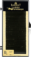 Парфумерія, косметика Накладні вії B 0,10 мм (14 мм), 20 ліній - Barhat Lashes