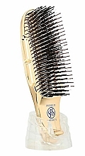 Массажная щетка для волос с укороченной ручкой в футляре - S-Heart-S Scalp Brush World — фото N1