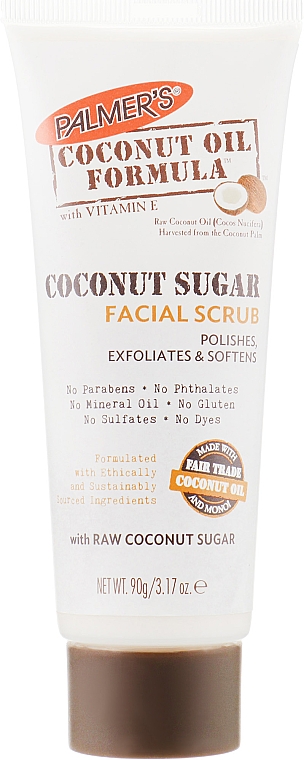 Сахарный скраб для лица - Palmer's Coconut Oil Formula Coconut Sugar Facial Scrub