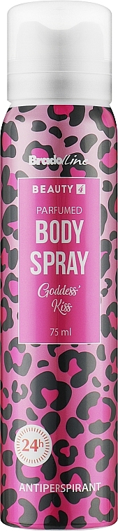 Антиперспирант-спрей для тела "Goddess Kiss" - Bradoline Beauty 4 Body Spray Antiperspirant — фото N1
