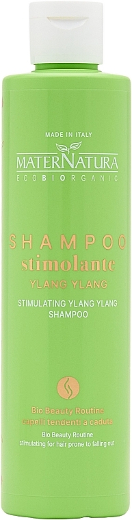 Стимулювальний шампунь з іланг-ілангом - MaterNatura Stimulating Ylang Ylang Shampoo — фото N1