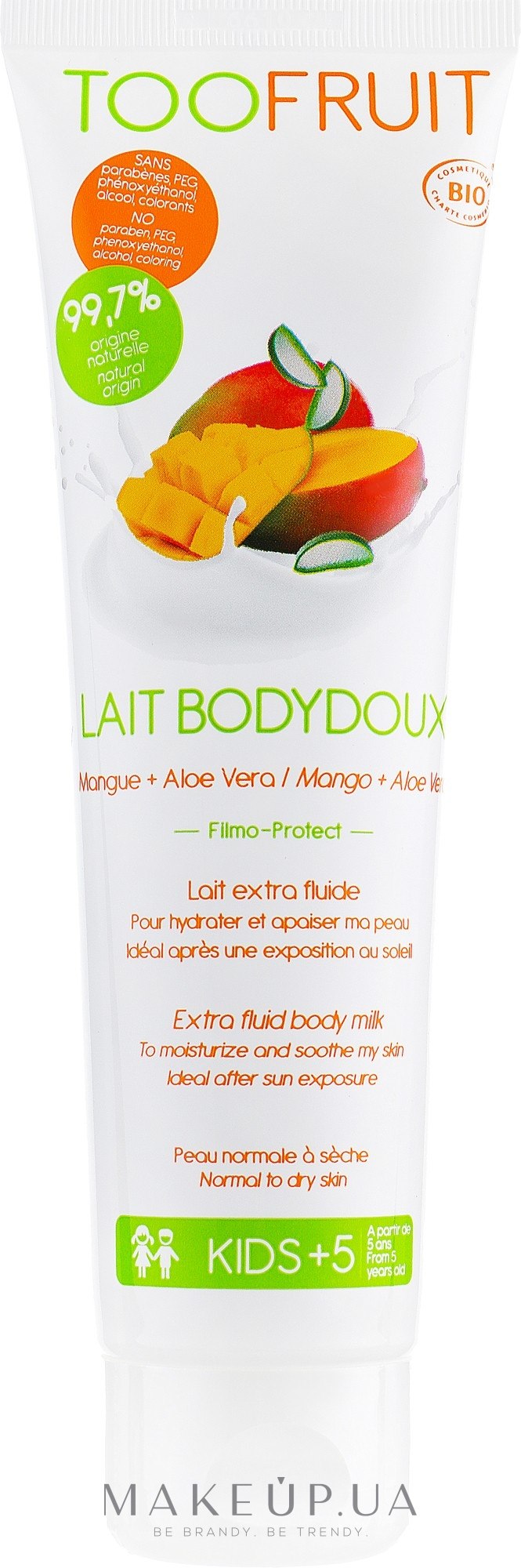 Молочко для тела "Манго и Алоэ Вера" - Toofruit Extra Fluid Body Milk — фото 150ml