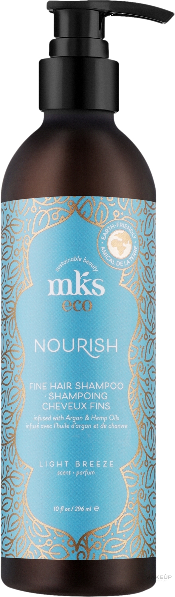 MKS Eco Nourish Fine Hair Shampoo Light Breeze Scent - MKS Eco Nourish Fine Hair Shampoo Light Breeze Scent — фото 296ml