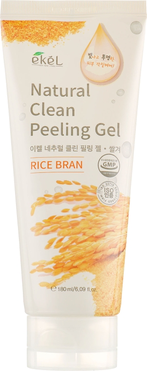 Пілінг-гель для обличчя "Рисові висівки" - Ekel Rice Bran Natural Clean Peeling Gel — фото N5