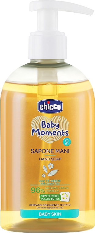Детское жидкое мыло для рук - Chicco Baby Moments — фото N1