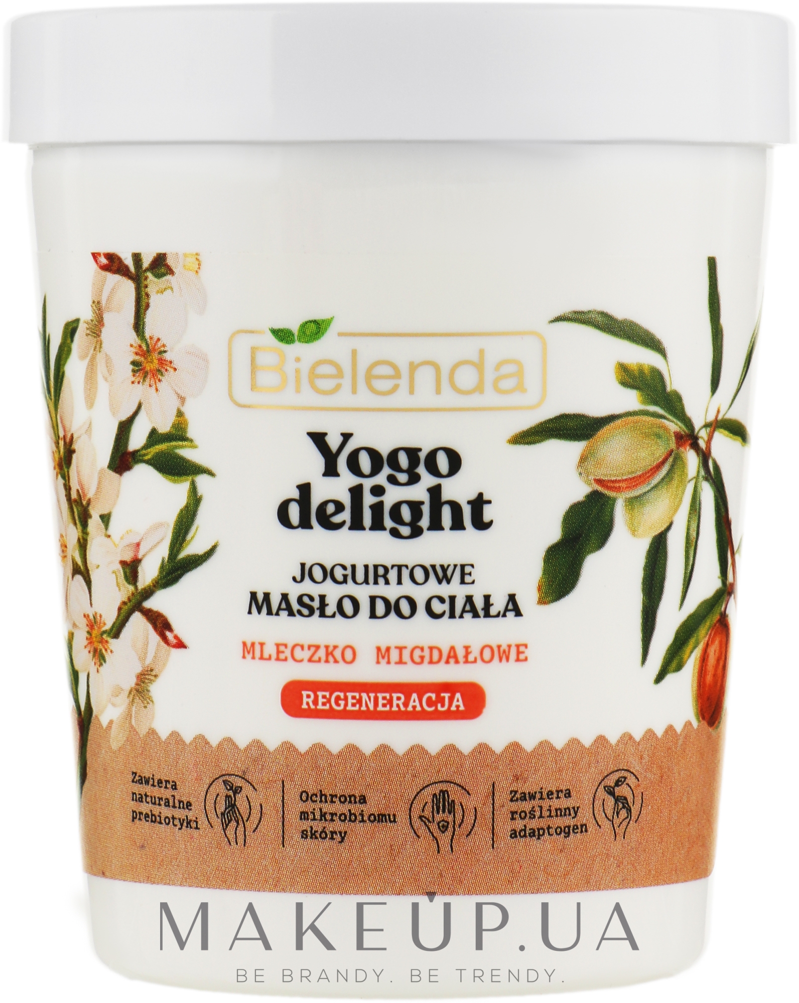 Увлажняющее масло для тела - Bielenda Yogo Delight Maslo Do Ciala Mleczko Migdalowe — фото 200ml