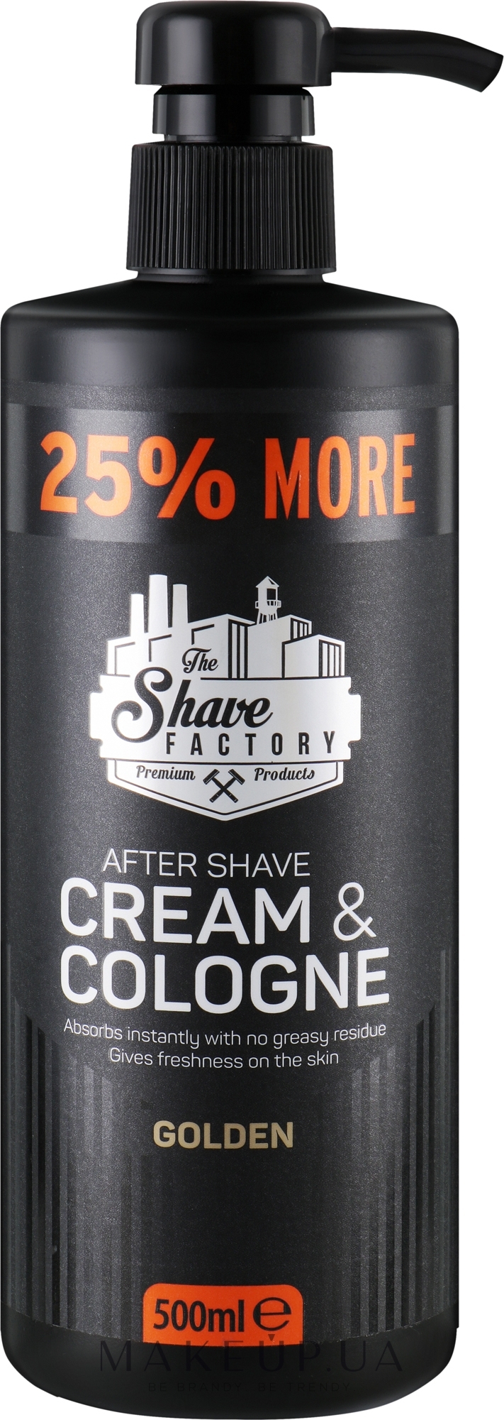 Крем-одеколон після гоління - The Shave Factory Cream & Cologne Golden — фото 500ml