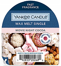 Ароматический воск - Yankee Candle Movie Night Cocoa Wax Melt — фото N1
