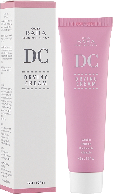 Крем для жирной кожи с лецитином - Cos De BAHA DC Drying Cream — фото N2