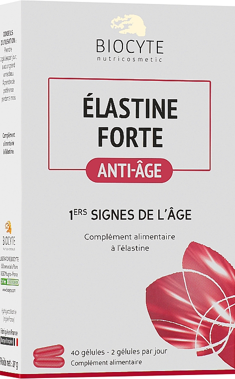 Еластин: Гнучкість шкіри, зменшення зморшок- Biocyte Élastine Forte — фото N1
