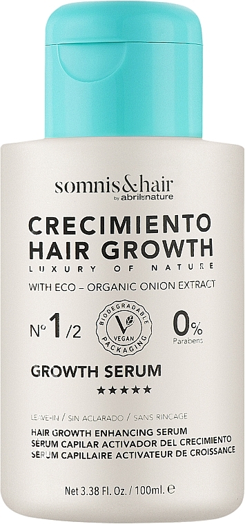 Сироватка для стимулювання росту волосся - Somnis & Hair Growth Serum — фото N1