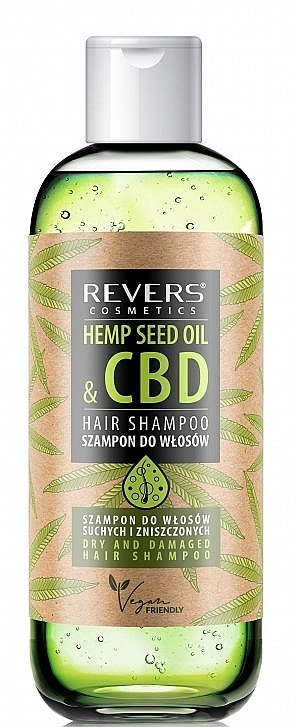 Шампунь для волос - Revers Hair Shampoo With Natural Hemp Oil With CBD — фото N1