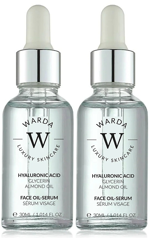 Набір - Warda Hyaluronic Acid Hydration Boost Oil-Serum (f/oil/serum/2x30ml) — фото N1