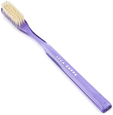 Зубная щетка, фиолетовая - Acca Kappa Hard Pure Bristle Toothbrush Model 569 — фото N1