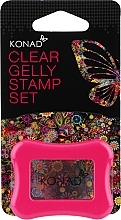 Штамп для стемпинга прозрачный, розовый - Konad Clear Jelly Stamp — фото N3