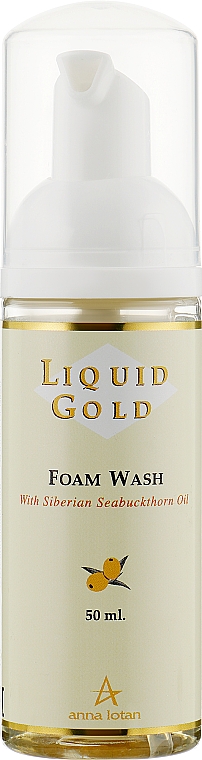 «Золота» очищуюча обліпихова піна - Anna Lotan Liquid Gold Foam Wash — фото N1