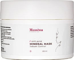 Парфумерія, косметика Себорегулювальна очищувальна маска для обличчя, з мінералами - Massena Anti-Acne Mineral Mask Sebum Control