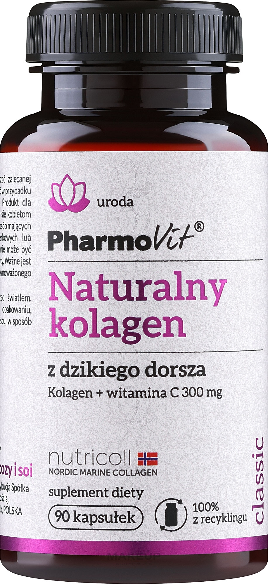 Дієтична добавка "Натуральний колаген з дикої тріски" - Pharmovit Natural Collagen — фото 90шт