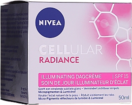 Духи, Парфюмерия, косметика Освещающий дневной крем для лица - NIVEA Cellular Radiance Illuminating Day Cream SPF 15