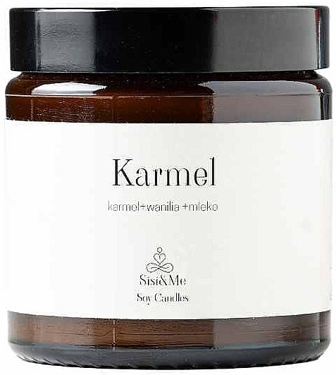 Ароматическая соевая свеча "Карамель, ваниль, молоко" - Sisi & Me Caramel + Vanilla + Milk Soy Candle — фото N1