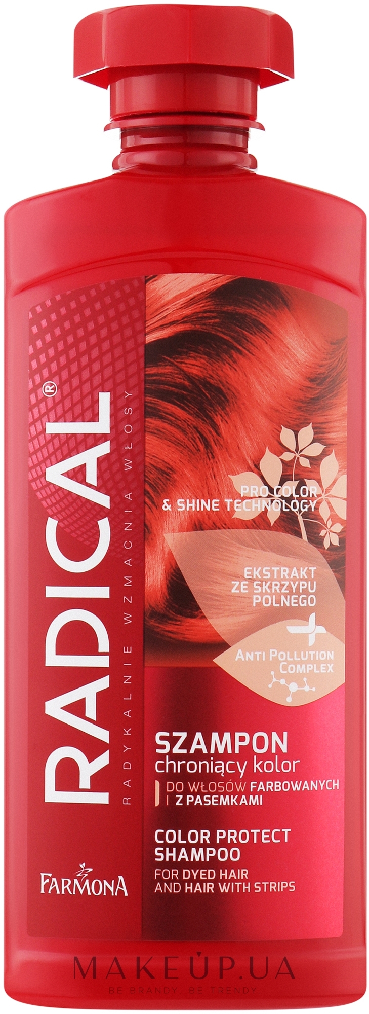 Шампунь для фарбованого і меліруваного волосся - Farmona Radical Pro Color & Shine Technology Shampoo — фото 400ml
