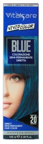 Краска для волос - VitalCare Vivid Color Semi-Permanent Color Hair — фото Blue