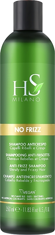 Шампунь для неслухняного та хвилястого волосся - HS Milano No Frizz Shampoo — фото N1