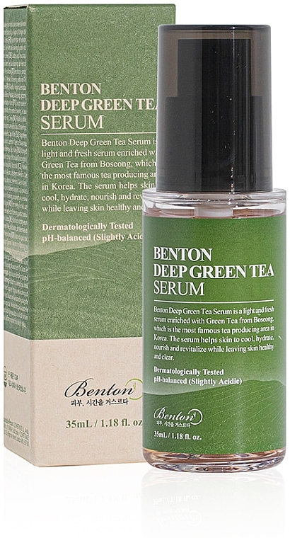 Серум с экстрактом зеленого чая - Benton Deep Green Tea Serum — фото N1